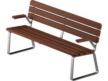 Bench with armrests TERYA Schaller