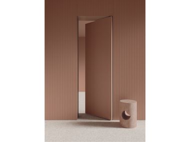 Scrigno, MONTECOLOMBO Porta a filo muro a battente in Cimento®