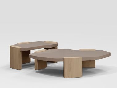 Low wooden central coffee table KORA Secolo