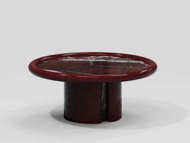 Round marble central coffee table MOONRISE Secolo