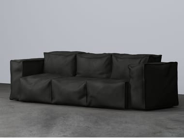 3 seater leather sofa SIBYLIA