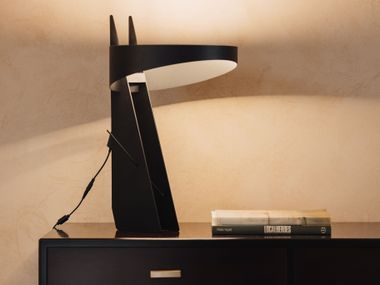 LED powder coated steel table lamp ANUBI Second-Studio