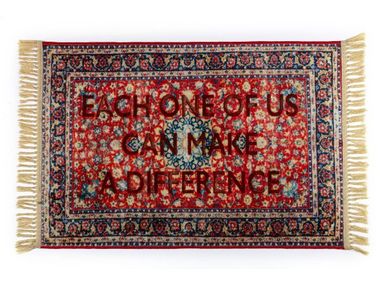 Rectangular synthetic fibre rug DIFFERENCE Seletti