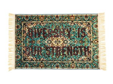 Rectangular synthetic fibre rug DIVERSITY Seletti