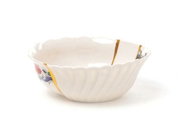 Porcelain salad bowl KINTSUGI N°2 Seletti