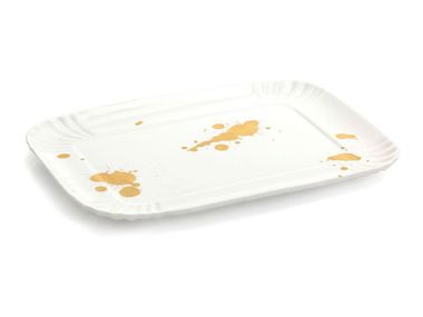 Bandeja rectangular de porcelana LARGE TRAY Seletti