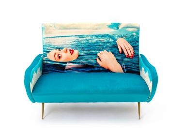 2 seater wooden sofa SEA GIRL Seletti