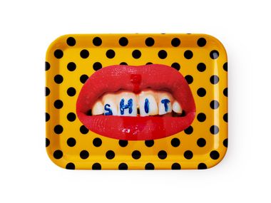 Bandeja rectangular de melamina SHIT Seletti