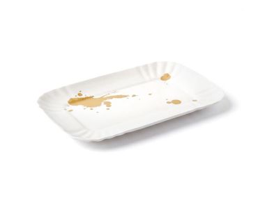 Bandeja rectangular de porcelana SMALL TRAY Seletti