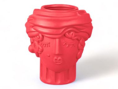 Vase aus Terrakotta TERRACOTTA VASE WOMEN PINK BOUGAINVILLEA Seletti