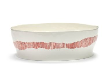 Glazed porcelain stoneware salad bowl FEAST SALAD BOWL Serax