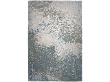 Handmade rectangular wool rug NIEBLA Serge LESAGE