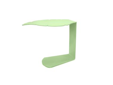 Free form cantilever metal side table LEAF LAQUERED Sergio Villa Mobilitaly