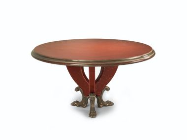 Round wooden table MASTARNA Sergio Villa Mobilitaly