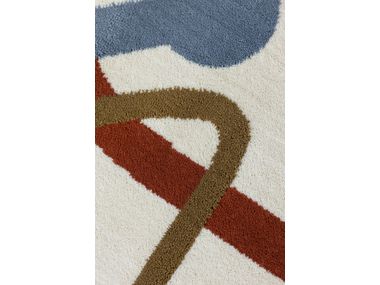 CITY METRO Rectangular patterned polypropylene rug By Shishka Project