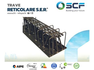 Mixed steel-concrete beam and column Trave reticolare SER Sicilferro
