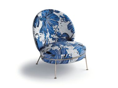Cadeira lounge de tecido AMARETTO ART Sicis