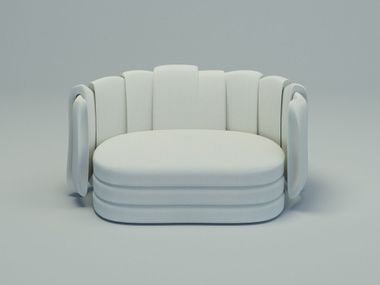 Fabric armchair MIRAI Sicis