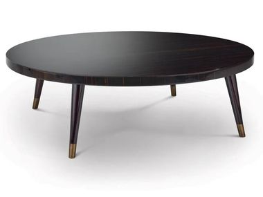 Round ebony coffee table PEGGY Sicis