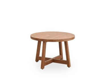 Round teak coffee table AKSEL Sika Design