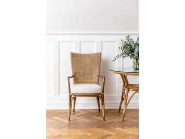 MELODY Rattan chair with armrests By Sika Design
