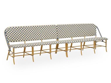 Aluminium and ArtFibre garden bench with back SOFIE Sika Design