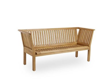 ST. CATHERINE Panca in teak con schienale By Sika Design