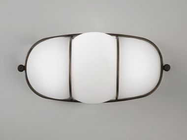 LED blown glass wall light CAGE Siru