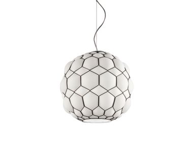 LED blown glass pendant lamp GALAPAGOS Siru