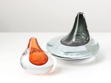 Vaso in vetro soffiato DROPLET SkLO