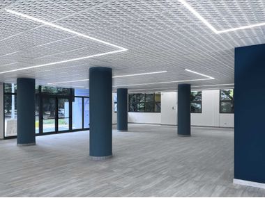 Sound absorbing rock wool ceiling panels 3D FOLDS Sky-Tile®