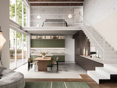 Fitted kitchen with island FOLIO Snaidero