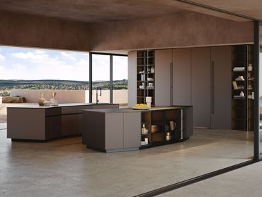 Cozinha integral com ilha ORBITA & FOLIO Snaidero