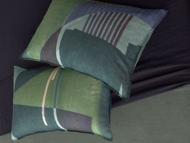 Fronha impressa de ramie NAP COLOR Society Limonta