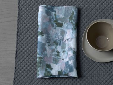 Serviette aus Ramiefaser NAP RAP Society Limonta