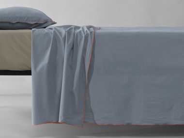 Solid-color cotton bed sheet OVER Society Limonta