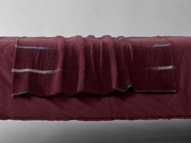 Jacquard Striped fabric throw SCIA Society Limonta