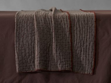 Dotted wool lap robe TAI Society Limonta