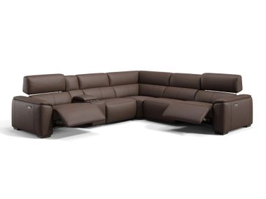 Ecksofa aus Leder CALVERA Sofanella