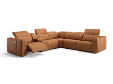 Corner leather sofa FLORIDA Sofanella
