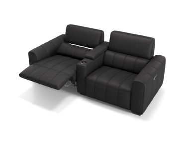 2 seater leather sofa MALIBU KINO Sofanella