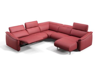 Ecksofa aus Leder ORENO Sofanella