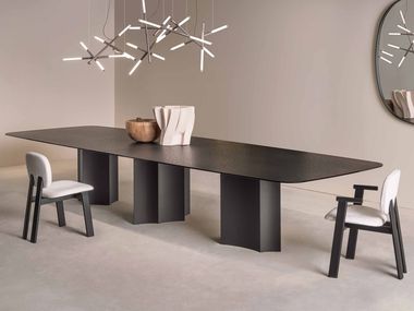 Rectangular table with sculptural base IODO MAXI Sovet italia