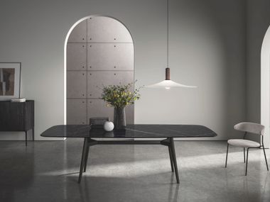 Rectangular ceramic table LEWOOD SHAPED 01 Sovet italia