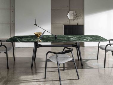Extending ceramic table LEWOOD SHAPED EXTENSIBLE Sovet italia