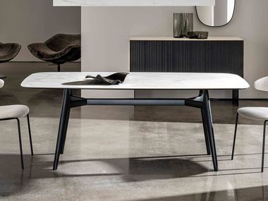 Ceramic table LEWOOD SHAPED Sovet italia