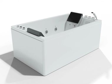 Hydromassage 2 seater acrylic bathtub BRAVA DUO JETS Spalina Paris