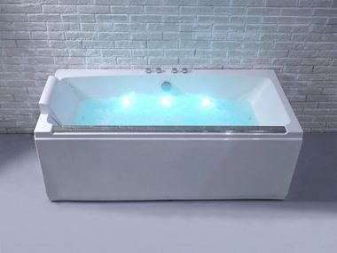 Hydromassage rectangular acrylic bathtub MAYA WAVE Spalina Paris