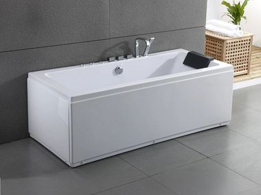 Hydromassage rectangular acrylic bathtub SIKINOS JETS Spalina Paris