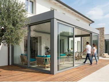 Aluminium canopy SKYGLASS FIX SHIELD Stameat